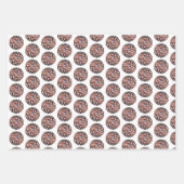 クリスマスペパーミントホットココア雪だるま ラッピングペーパーシート (正面3)