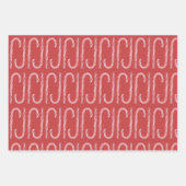 クリスマスペパーミントホットココア雪だるま ラッピングペーパーシート (正面2)