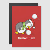 クリスマスペンギンが雪玉を手に入れる (正面/裏面)