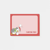 クリスマスペンギンが雪玉を手に入れる ポストイット (正面)