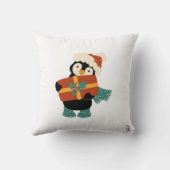 クリスマスペンギンに欲しいのはすべてヴィンテージ クッション (裏面)