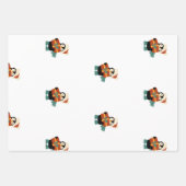 クリスマスペンギンに欲しいのはすべてヴィンテージ ラッピングペーパーシート (正面)