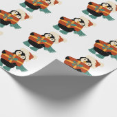 クリスマスペンギンに欲しいのはすべてヴィンテージ ラッピングペーパー (角)