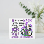 クリスマスペンギンのアルツハイマー病 シーズンポストカード (スタンド正面)