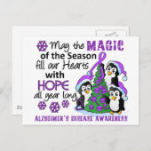 クリスマスペンギンのアルツハイマー病 シーズンポストカード (正面/裏面)