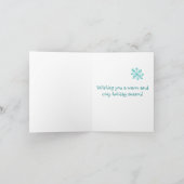 クリスマスペンギンのカード シーズンカード (内部)