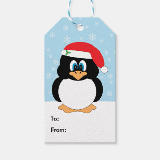 クリスマスペンギンのギフトラベル ギフトタグ