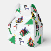 クリスマスペンギンのスキー フェイバーボックス (裏面サイド)