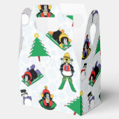 クリスマスペンギンのスキー フェイバーボックス (オープン)