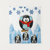 クリスマスペンギンのタペストリー タペストリー (正面)