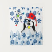 クリスマスペンギンのタペストリー タペストリー (正面)