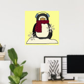 クリスマスペンギンのポスター ポスター (ホームオフィス)
