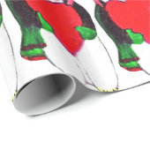 クリスマスペンギンのラブラッピング紙 ラッピングペーパー (ロールコーナー)