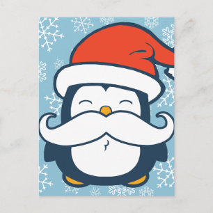 クリスマスペンギンの口ひげの傾向 シーズンポストカード