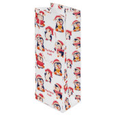 クリスマスペンギンの名前 ワインギフトバッグ (裏面アングル)