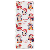 クリスマスペンギンの名前 ワインギフトバッグ (裏面)