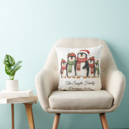 クリスマスペンギンの家族 オーダーメイド クッション