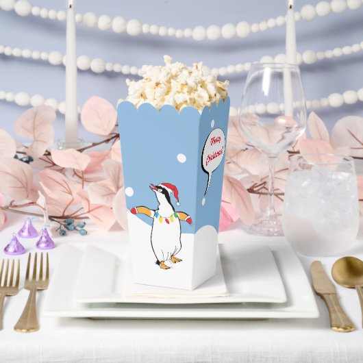 クリスマスペンギンの愛用箱 フェイバーボックス (ウェディング)