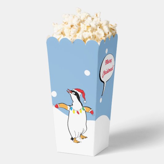 クリスマスペンギンの愛用箱 フェイバーボックス (はじけた状態)