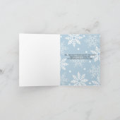 クリスマスペンギンの挨拶 カード (内部)