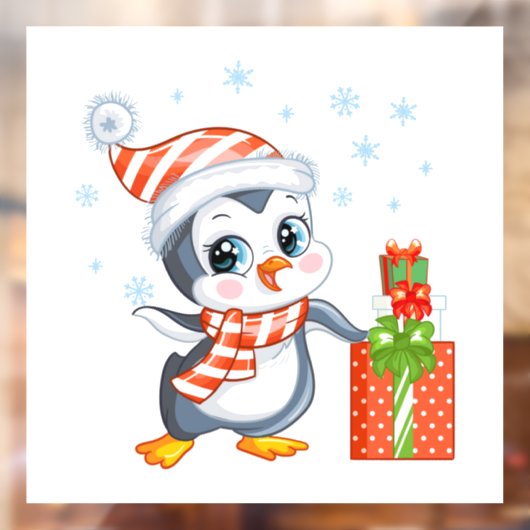 クリスマスペンギンの窓が離れない ウィンドウサイン (シート2)