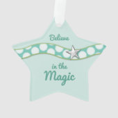 クリスマスペンギンの緑の孫 オーナメント (裏面)