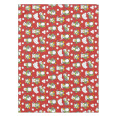 クリスマスペンギンの背景 テーブルクロス (正面)