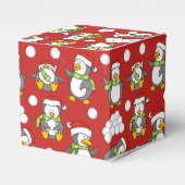 クリスマスペンギンの背景 フェイバーボックス (正面サイド)