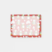 クリスマスペンギンの背景 ポストイット (正面)