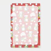 クリスマスペンギンの背景 ポストイット (正面)