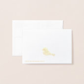 クリスマスペンギンも木も星も可愛い 箔カード (裏面封筒付き)