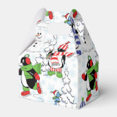 クリスマスペンギンアイススケートで滑る フェイバーボックス (裏面サイド)