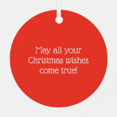 クリスマスペンギンカスタムズオーナメント メタルオーナメント (裏面)