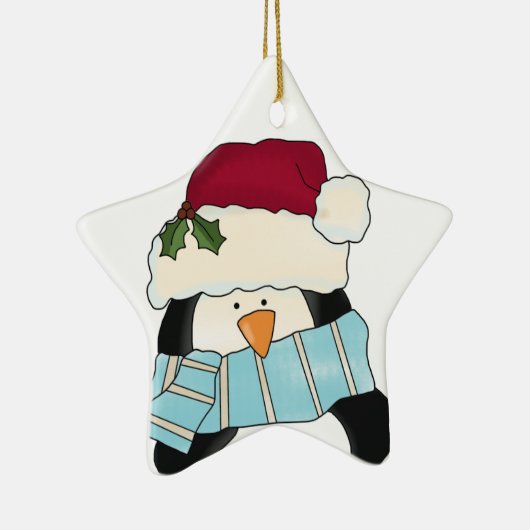 クリスマスペンギンキープサケオーナメント セラミックオーナメント (右)