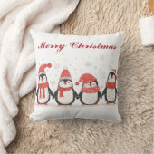 クリスマスペンギンクッション | 祝祭のホリデー装飾 クッション (ブランケット)