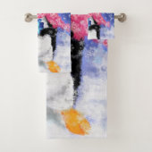 クリスマスペンギンバスタオル バスタオルセット (インサイチュ)