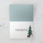 クリスマスペンギンファミリーホリデーカード シーズンカード (内部)