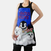 クリスマスペンギンベビーホッキョクグマのアザラシ エプロン (インサイチュ)