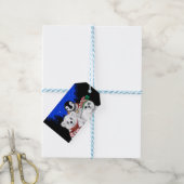 クリスマスペンギンベビーホッキョクグマのアザラシ ギフトタグ (より糸つき)