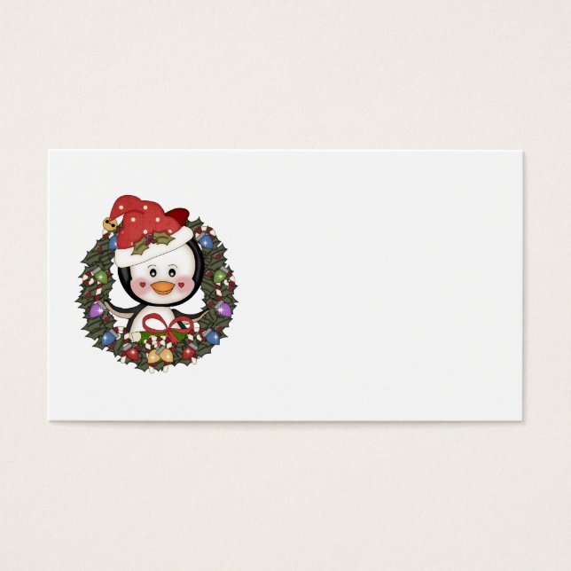 クリスマスペンギンホリデーリース (正面)