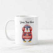 クリスマスペンギンマグカップ 名入れ対応 コーヒーマグカップ (左)