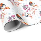クリスマスペンギンラッピング紙 ラッピングペーパー (ロールコーナー)