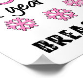 クリスマスペンギン乳がん ポスター (角)