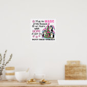 クリスマスペンギン乳がん ポスター (キッチン)