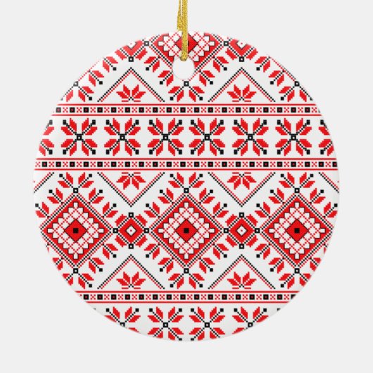 クリスマスペンギン冬の動物の装飾バウ セラミックオーナメント (裏面)