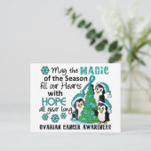 クリスマスペンギン卵巣がん シーズンポストカード (スタンド正面)