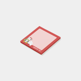 クリスマスペンギン座って雪玉 ポストイット