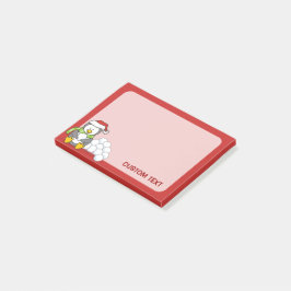 クリスマスペンギン座って雪玉 ポストイット