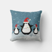 クリスマスペンギン枕 クッション (正面)
