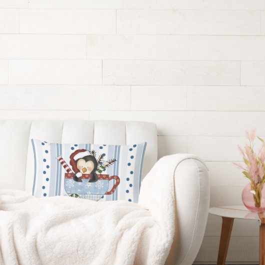 クリスマスペンギン枕 ランバークッション (ソファ)